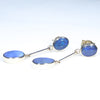 Natural Australian Boulder Opal Gold Earrings (9 x 6.5mm) Code GE107