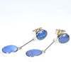 Natural Australian Boulder Opal Gold Earrings (9 x 6.5mm) Code GE107
