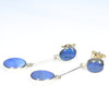 Natural Australian Boulder Opal Gold Earrings (9 x 6.5mm) Code GE107