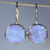 Natural Australian Boulder Opal Gold Earrings
