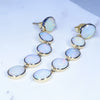 10k Gold - 10 Solid White Opals