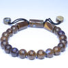 Natural Australian Matrix Opal Bead Adjustable Bracelet