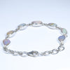 Australian Boulder Opal Silver Bracelet 14cm -16cm Code  SIV08