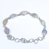 Australian Boulder Opal Silver Bracelet 14cm -16cm Code  SIV08