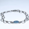 Natural Australian Boulder Opal Silver Bracelet