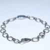 Australian Boulder Opal Silver Bracelet 17cm Code SIV08J