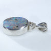 Silver Opal Pendant Side View
