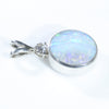 Silver Opal Pendant Side View