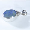 Silver Opal Pendant Side View