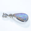 Silver Opal Pendant Side View