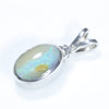 Sterling Silver - Solid Boulder Opal - Natural Diamond