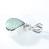 Silver Opal Pendant Side View