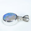 Silver Opal Pendant Side View