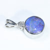 Silver Opal Pendant Side View