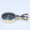 Solid Opal Penant rear View