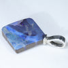 Australian Boulder Opal Silver Pendant with Silver Chain (15mm x 15mm) Code - ESP75