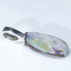 Australian Boulder Opal Silver Pendant with Silver Chain (12.5mm x 6mm) Code - ESP86