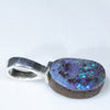 Silver Opal Pendant Side View
