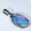 Silver Opal Pendant Side View