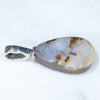 Australian Boulder Opal Silver Pendant with Silver Chain (14mm x 8.5mm) Code-ESP68