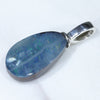 Australian Boulder Opal Silver Pendant with Silver Chain (14mm x 8mm) Code-ESP90