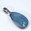 Australian Boulder Opal Silver Pendant with Silver Chain (14mm x 8mm) Code-ESP90