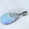 Australian Boulder Opal Silver Pendant with Silver Chain (14mm x 9mm) Code-ESP50