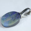 Australian Boulder Opal Silver Pendant with Silver Chain (10.5mm x 8mm) Code-ESP79