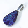 Australian Boulder Opal Silver Pendant with Silver Chain (12mm x 8mm) Code-ESP80