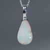 Natural Australian Boulder Opal Silver Pendant 