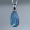 natural Australian Boulder Opal Silver Pendant
