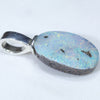 Australian Boulder Opal Silver Pendant with Silver Chain (12mm x 8mm) Code-ESP94