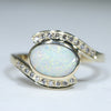 Anniversary Opal Gold Ring 