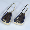 Opal Earrings Rear View-Click Lock Back