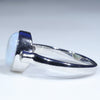 White Gold Opal Ring Side View