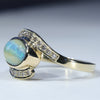 Gold Opal Ring Side View