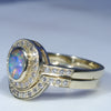 Gold Opal Engagement Set Side View
