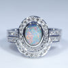 Opal Engagement Ring together with Diamond Wedding Band