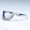 Australian Boulder Opal & Diamond 14k Gold Engagement and Wedding Ring Set - Size  6.5 US Code DWB15
