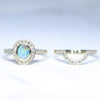 Gold Wedding Band Shaped to Fit with Opal Engagement Ring