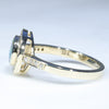 Australian Boulder Opal & Diamond Gold Engagement and Wedding Ring Set - Size  7 US Code DWB14