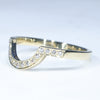 Australian Boulder Opal & Diamond Gold Engagement and Wedding Ring Set - Size  7 US Code DWB14