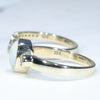 Gold Opal Rings Side View
