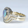 Opal Wedding Set Side View