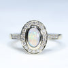 natural Crystal Opal and Natural Diamonds