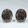 Natural Australian Gold Matrix Opal CuffLinks