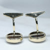 Natural Australian Boulder Opal Matrix Gold  CuffLinks Code - GC102