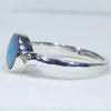 Silver Opal Ring Side View