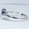 Silver Opal ring Side View