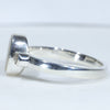Silver Opal Ring Side View